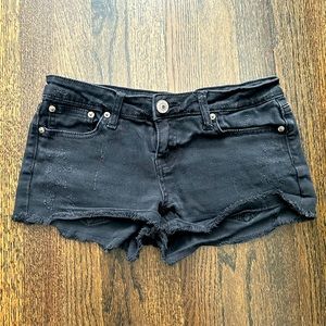3/$12. Rue 21. Black Jean Shorts. Size 1/2.